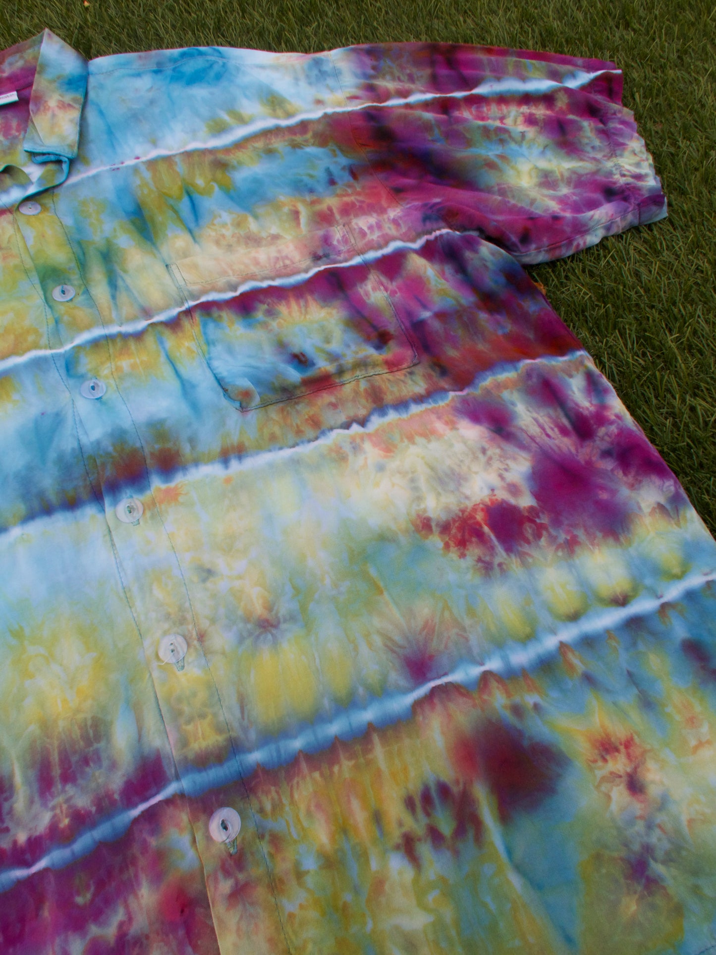 Midnight Hex Button Up