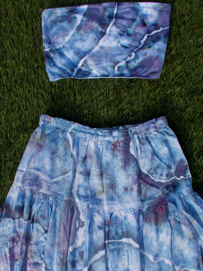 Indigo Maxi Skirt Set - SIZE M