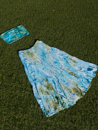 Sea Glass Maxi Skirt Set - SIZE L