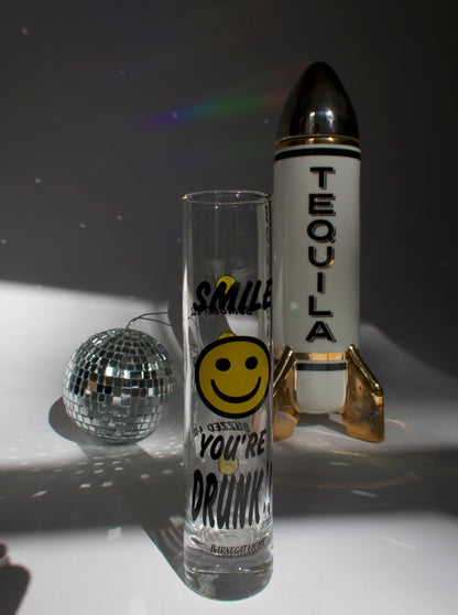Smile You're Drunk Glass