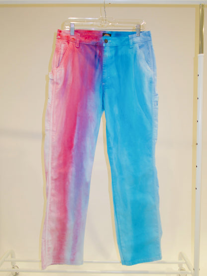 Cotton Candy Drip Carpenter Pants - SIZE 30