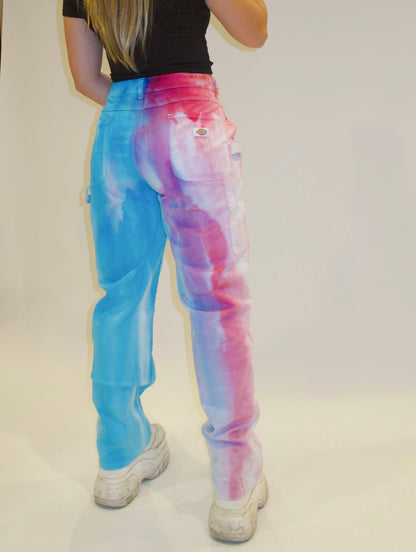 Cotton Candy Drip Carpenter Pants - SIZE 30