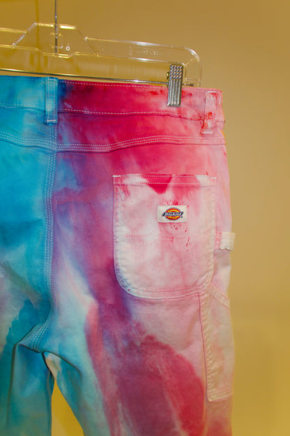 Cotton Candy Drip Carpenter Pants - SIZE 30